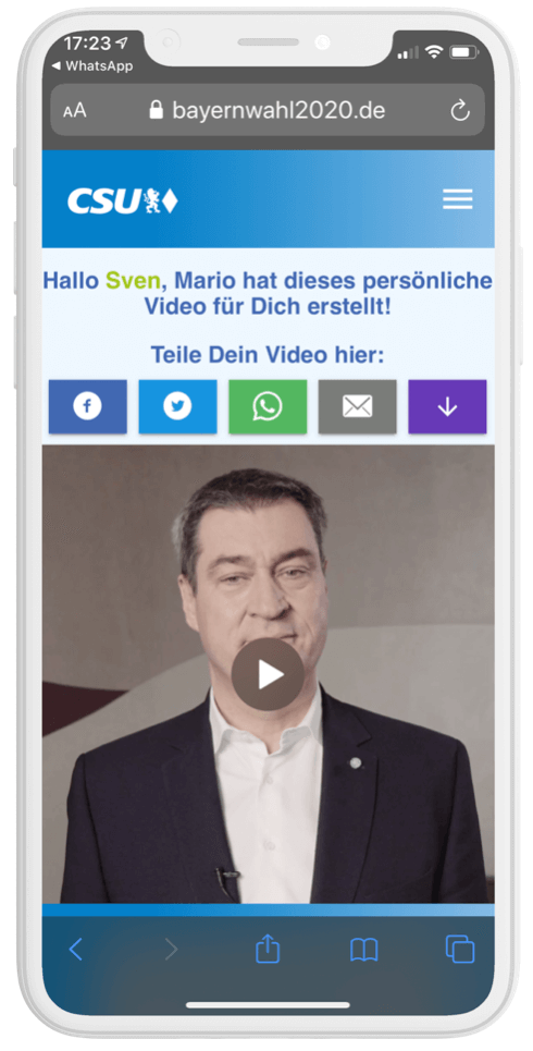 Video-Mobilizer 2020, CDU