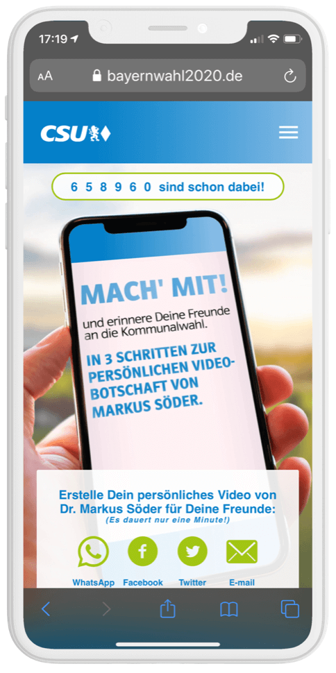 Video-Mobilizer 2020, CDU